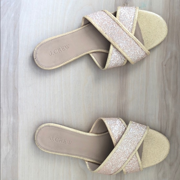 J. Crew Shoes - JCrew Gold Sandals 7.5